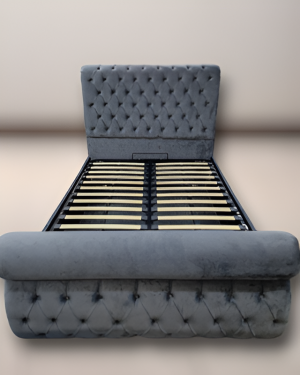 Elisa Ottoman Storage Bed UK | Luxury Velvet Gas Lift Bed