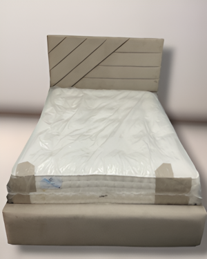 Esmeralda Upholstered Bed Frame UK | Modern Geometric Bed