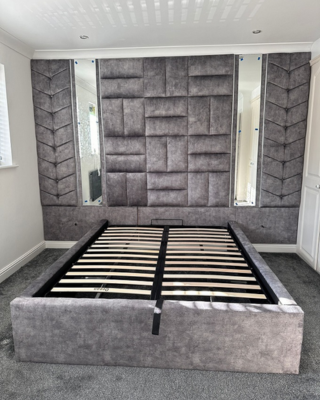 Royal Platinum Bed UK – Luxury Upholstered Panel Bed Frame - Image 2