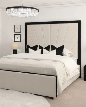 Sunshine Framed Bed UK | Modern Two-Tone Sunburst Design