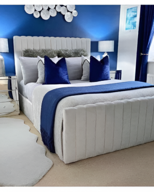 Warmth Vertical Panel Bed UK | Modern Fluted Upholstered Frame