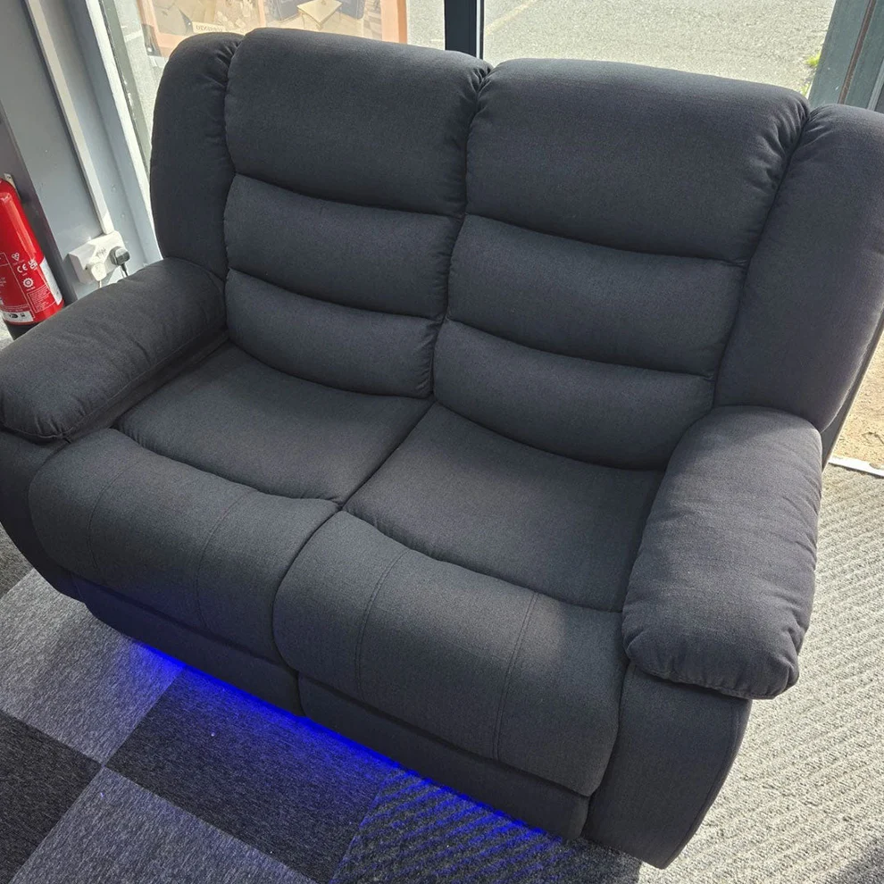 Roma Fabric Recliner Sofa Set 3+2 - The Charcoal Suite That Makes Every Evening Feel Like a Five-Star Cinema - Image 4