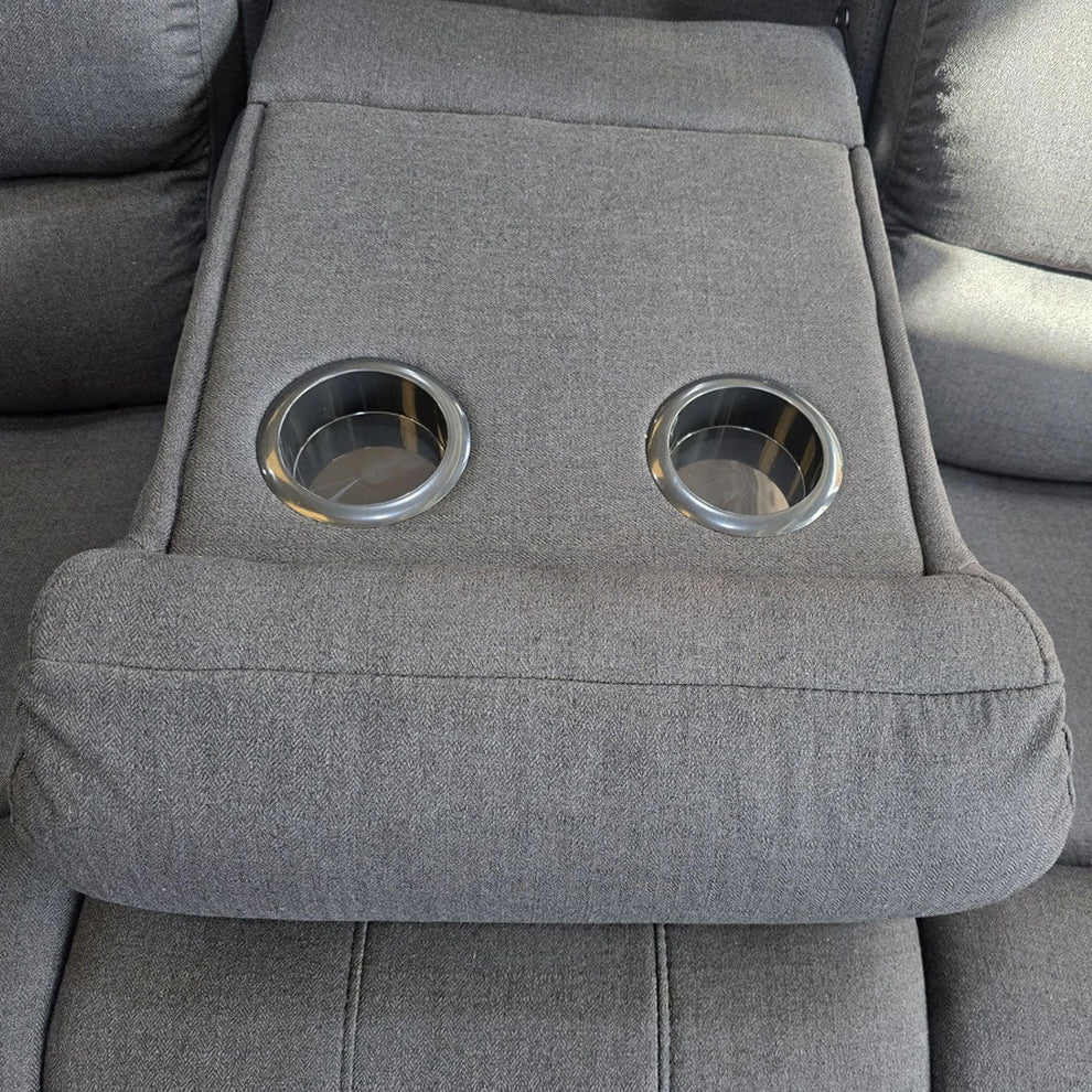 Roma Fabric Recliner Sofa Set 3+2 - The Charcoal Suite That Makes Every Evening Feel Like a Five-Star Cinema - Image 5