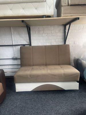 MI Furniture 2-Seater Armless Sofa Bed - Space-Saving Foldable Design | Full Colour Range | Handcrafted in Bradford